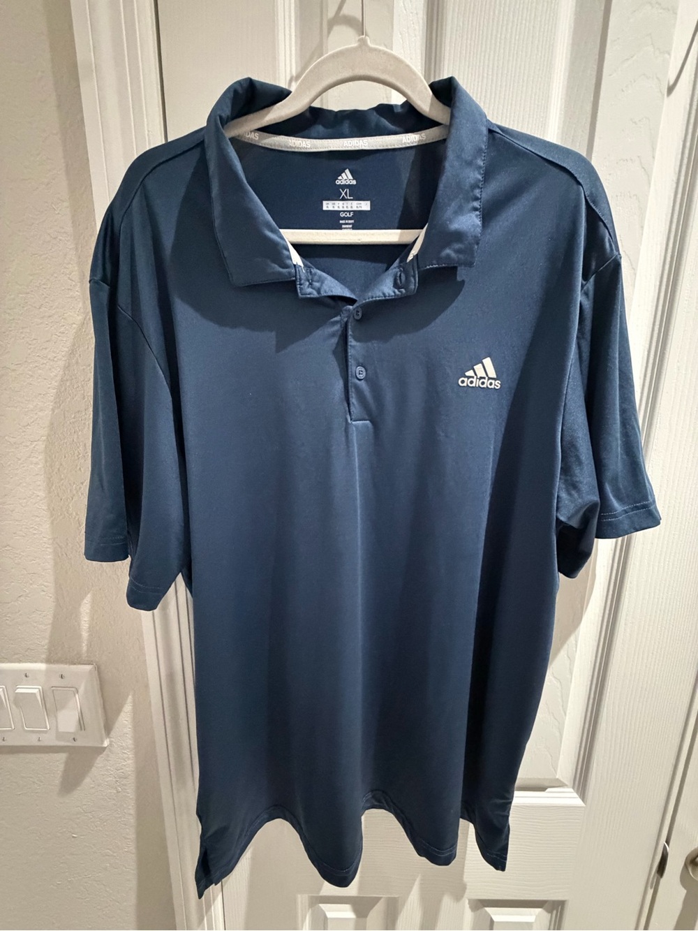 Adidas Golf Men’s XL Navy Blue Performance Stretch Polo Shirt